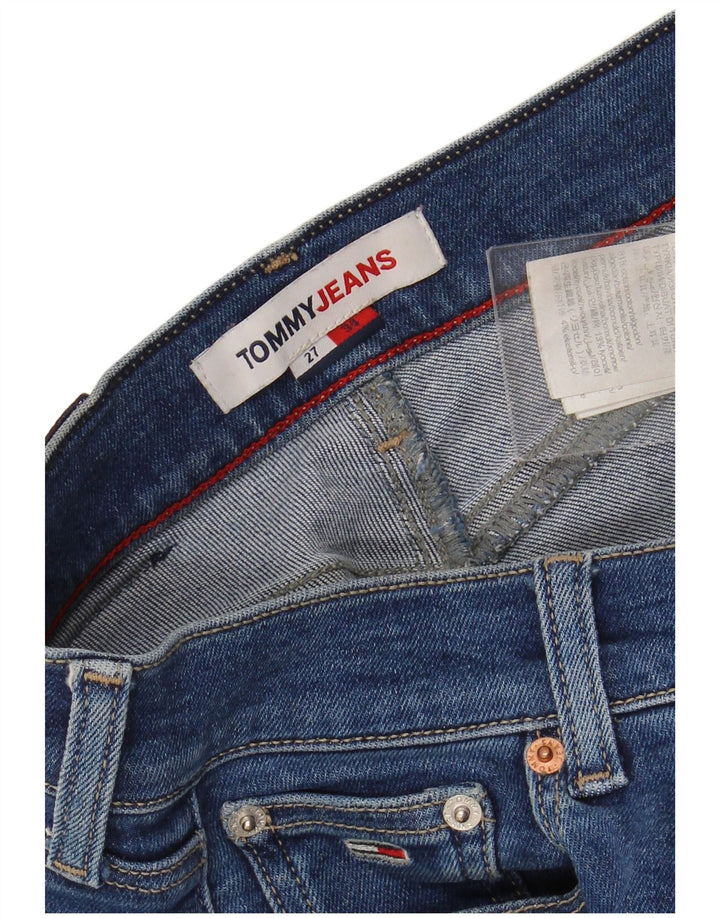 TOMMY HILFIGER Damen Skinny Jeans W27 L34 Blaue Baumwolle