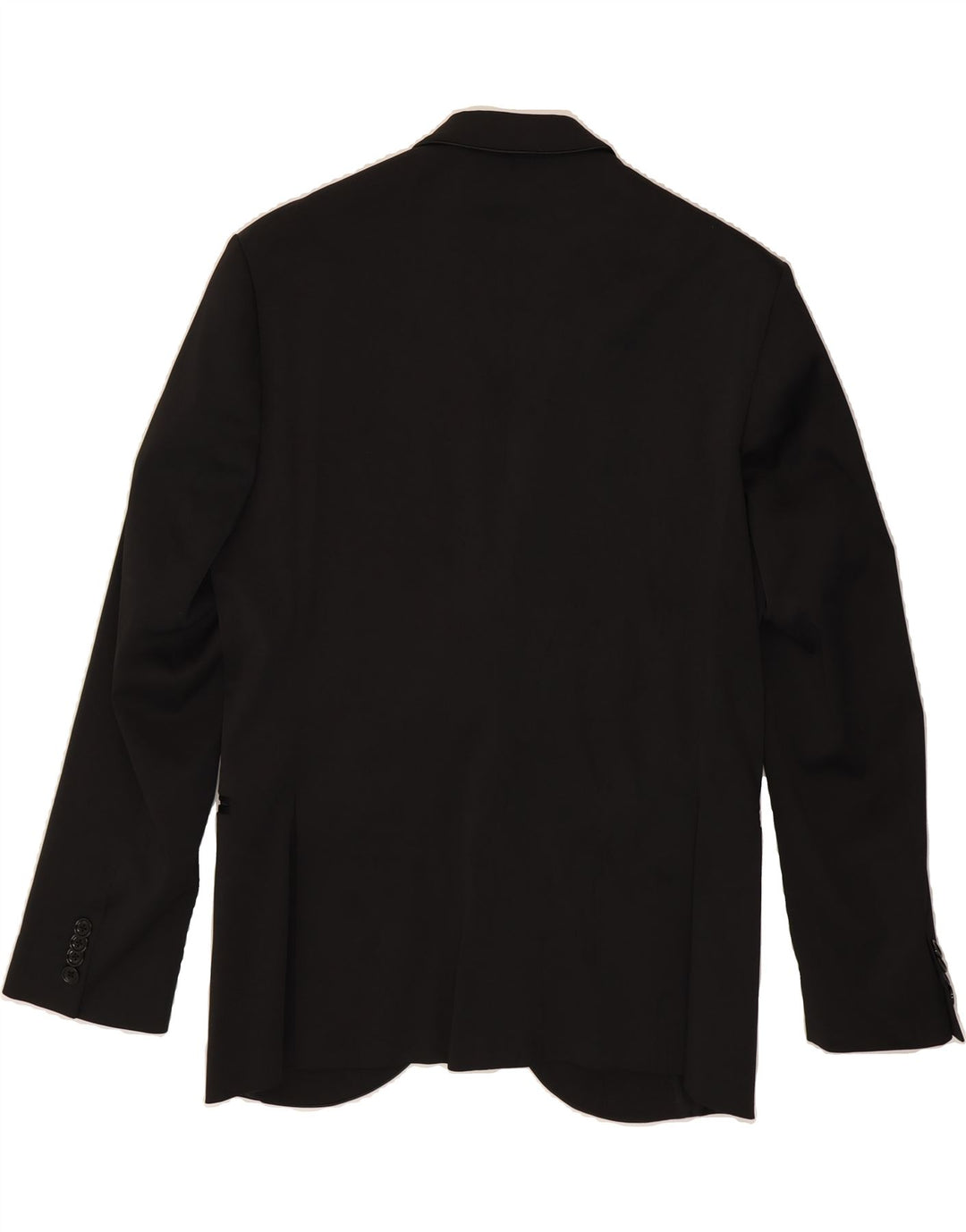 HAVANA & CO Herren-Blazerjacke mit 2 Knöpfen, IT 48, Mittelschwarzes Polyester