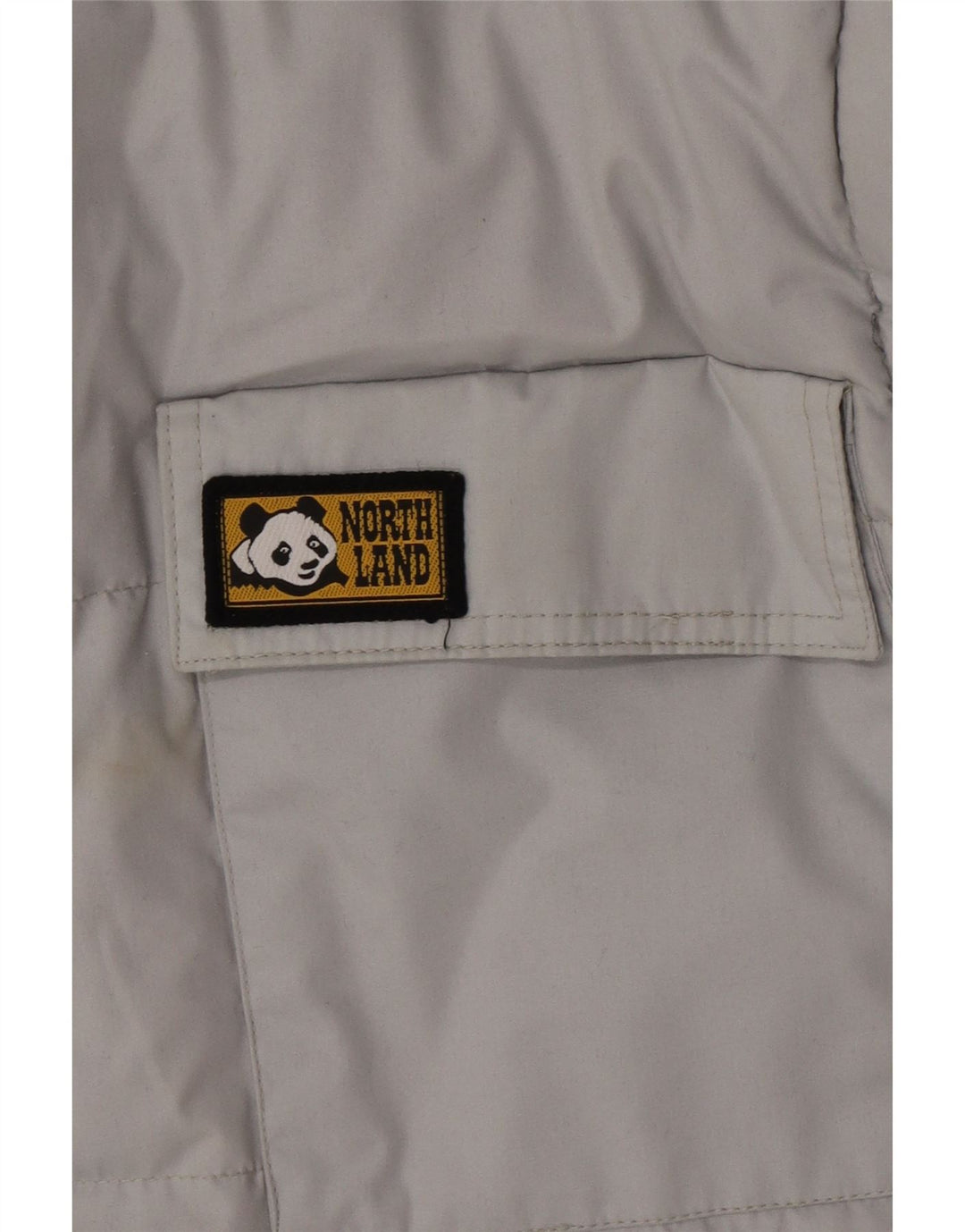 North Land Herren Reversible Wattierte Jacke UK 40 Large Grau Polyester