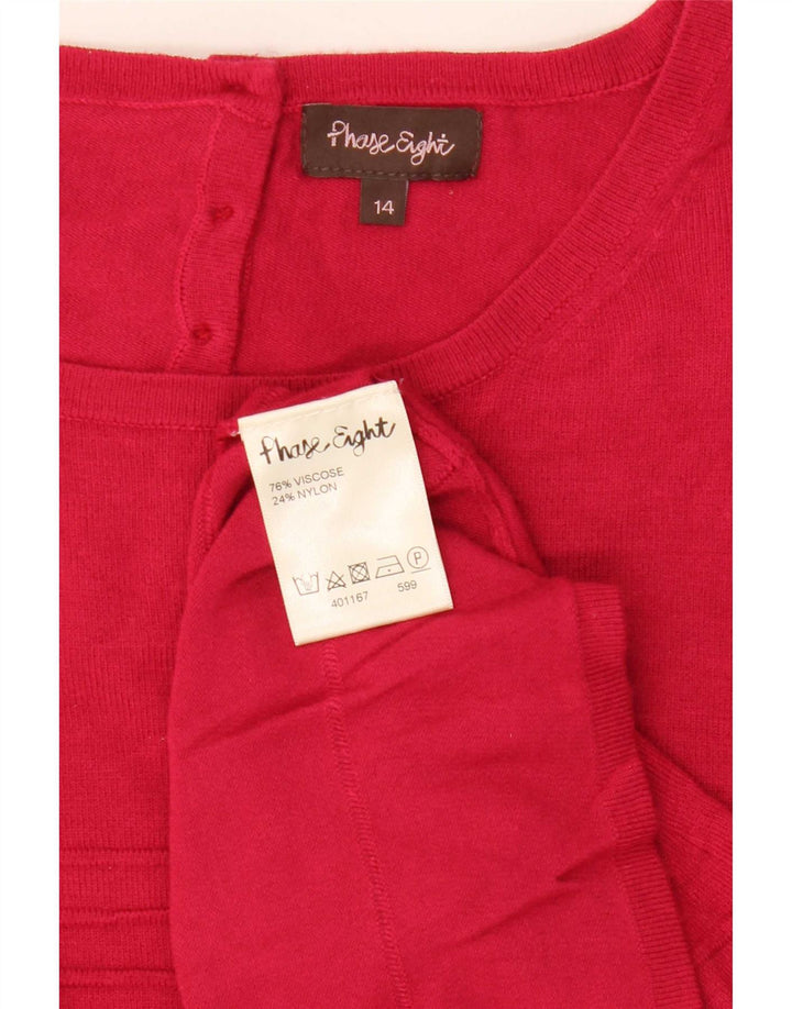Phase Eight Damen-Pullover mit U-Boot-Ausschnitt, UK 14, Mittelrosa gestreift