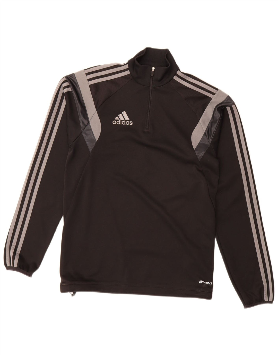 Adidas Herren Climacool Pullover-Trainingsanzug mit Reißverschluss, XS, Schwarz, Farbblock