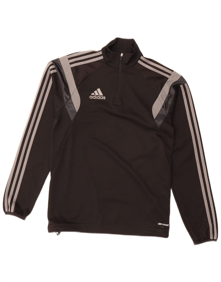 Adidas Herren Climacool Pullover-Trainingsanzug mit Reißverschluss, XS, Schwarz, Farbblock