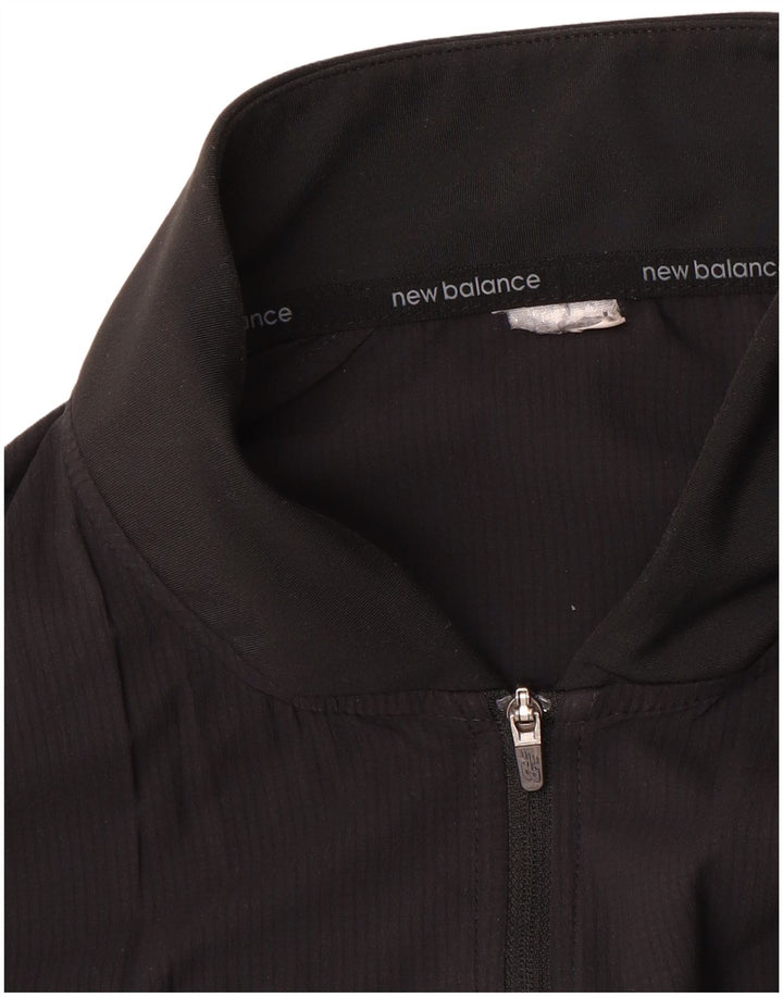 NEW BALANCE Herren-Trainingsanzug-Top-Jacke, mittelgroß, Schwarz