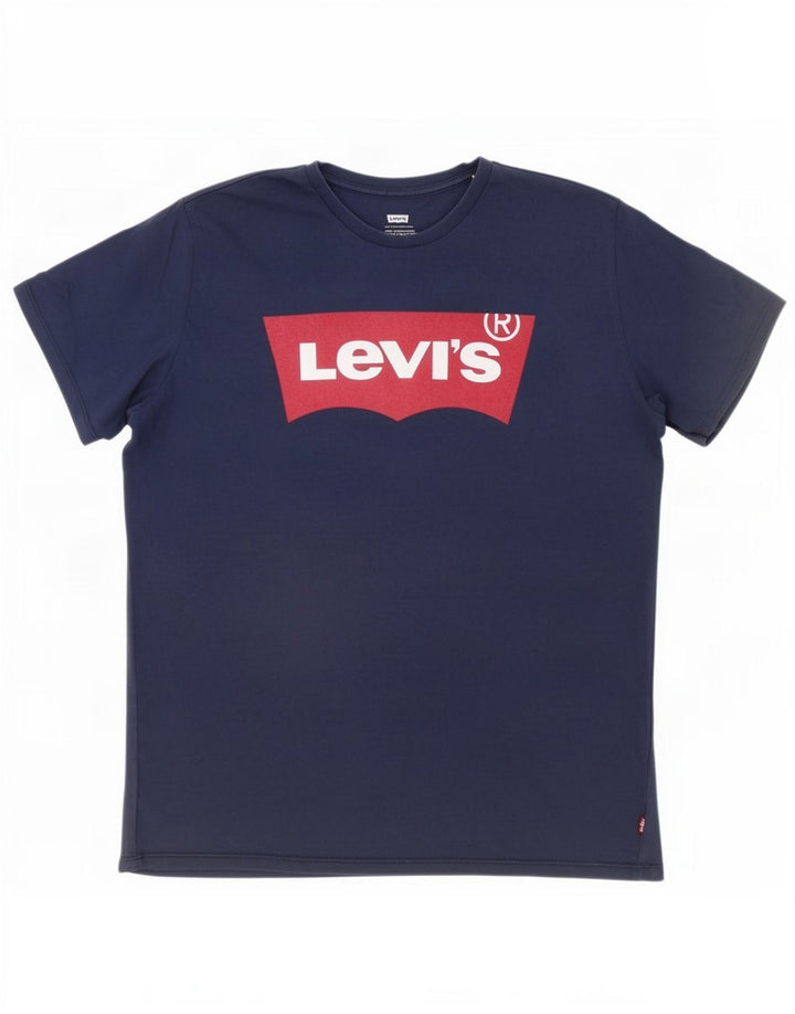 Levi's Herren Grafik-T-Shirt-Oberteil XL Marineblau