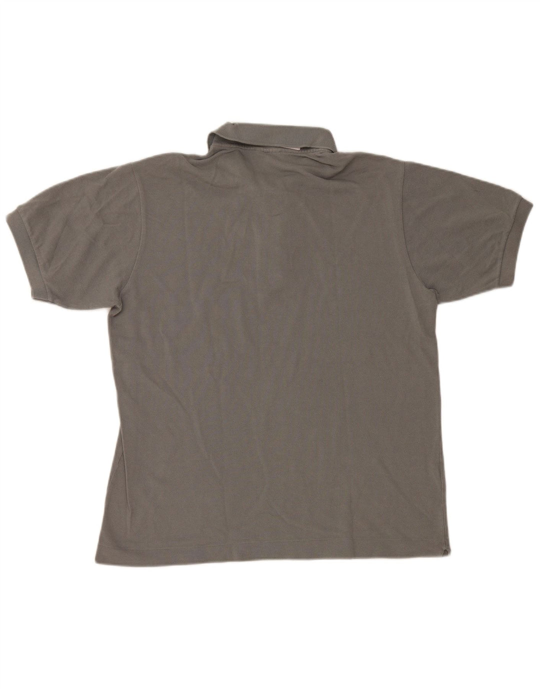 Lacoste Herren-Poloshirt, Größe 4, mittelgraue Baumwolle