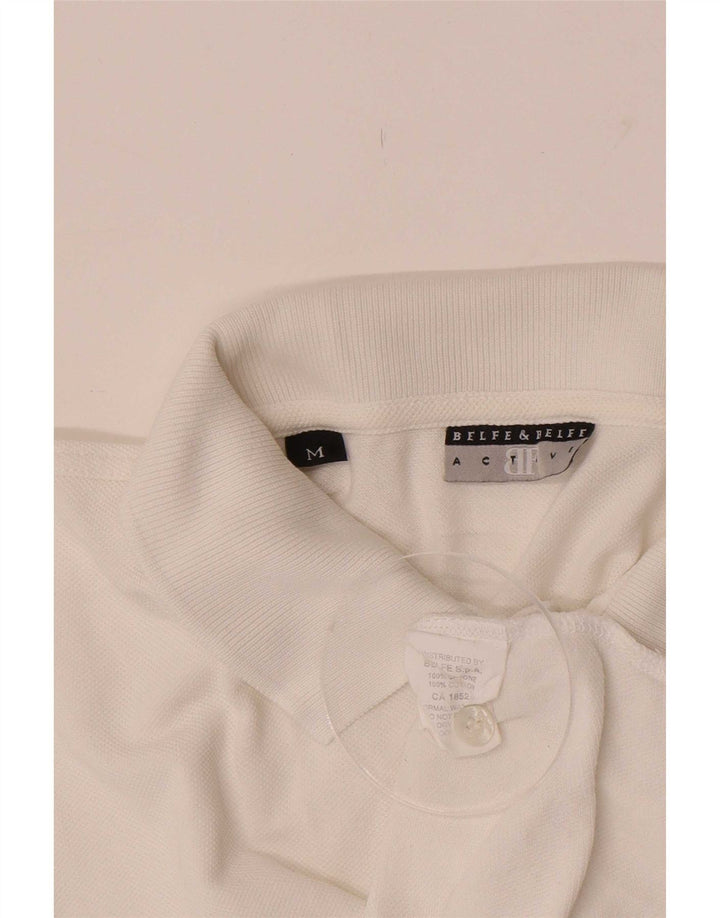 Belfe & Herren Poloshirt Mittelweiß