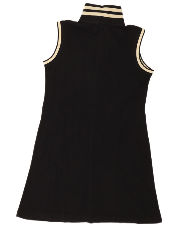 Rifle Damen Ärmelloses Polokleid UK 18 XL Schwarz Baumwolle