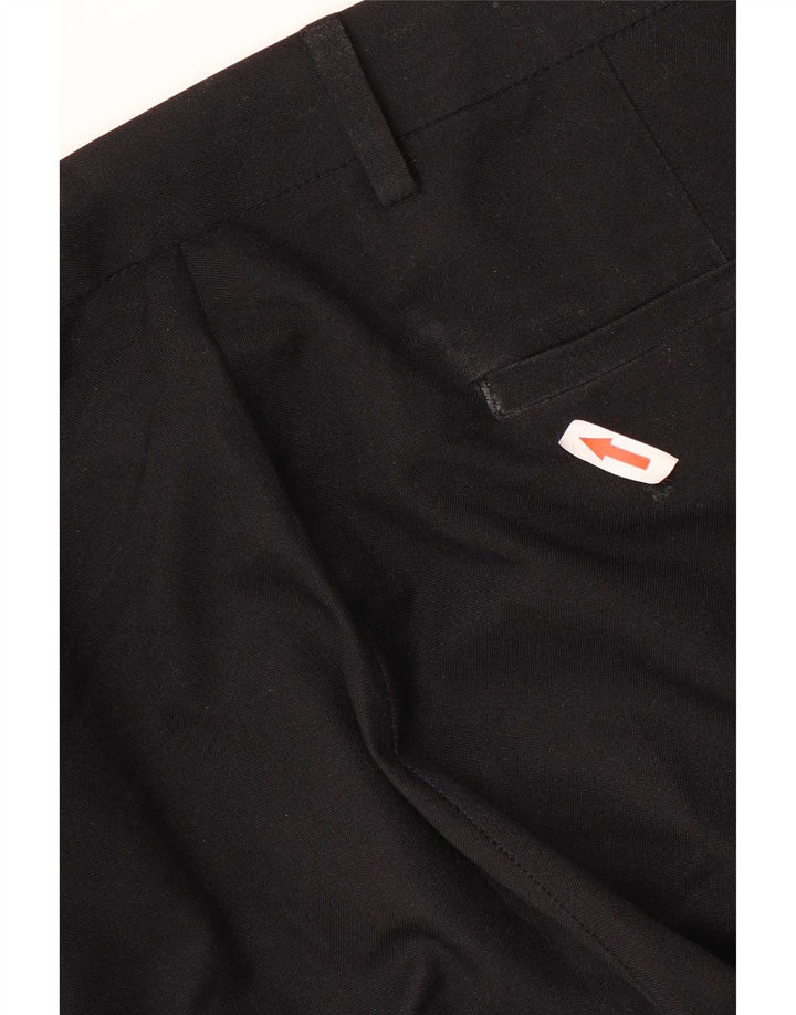 Marks & Spencer Herren Slim Chinohose W38 L33 Schwarz Polyester