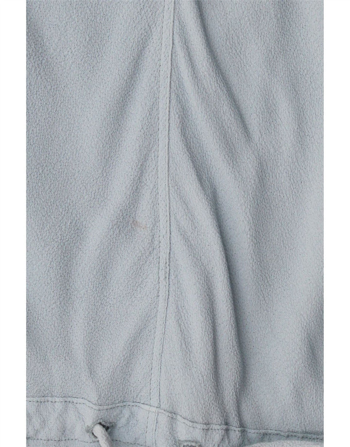 VINTAGE Damen Maxikleid mit kurzen Ärmeln UK 12 Mittelblau