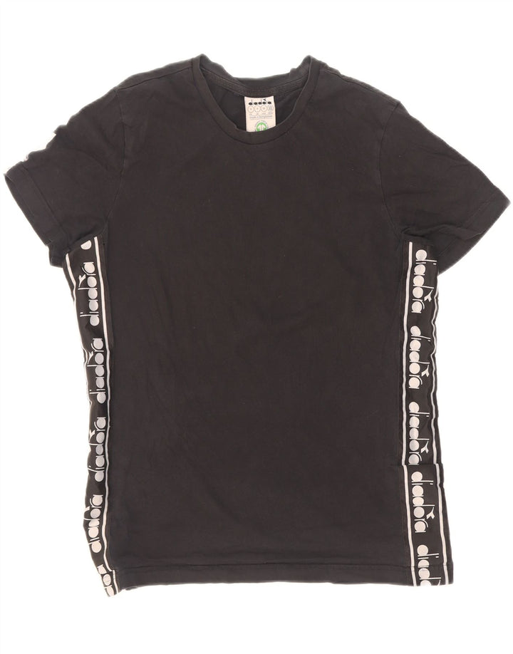 Diadora Herren T-Shirt mit Grafik, Größe S, Schwarz