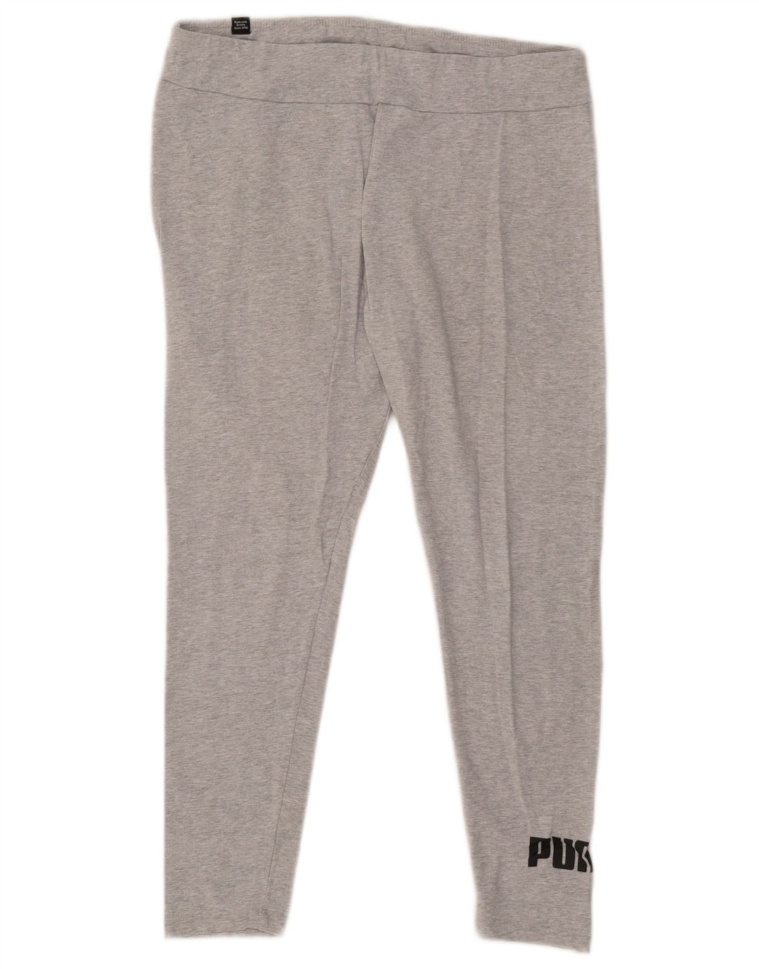 Puma Womens Graphic Leggings UK 14 Large Grau meliert