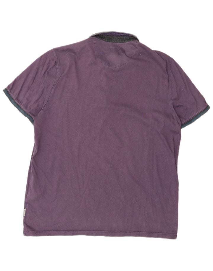 Ted Baker Herren Rugby-Poloshirt, Größe 5 XL, Lila