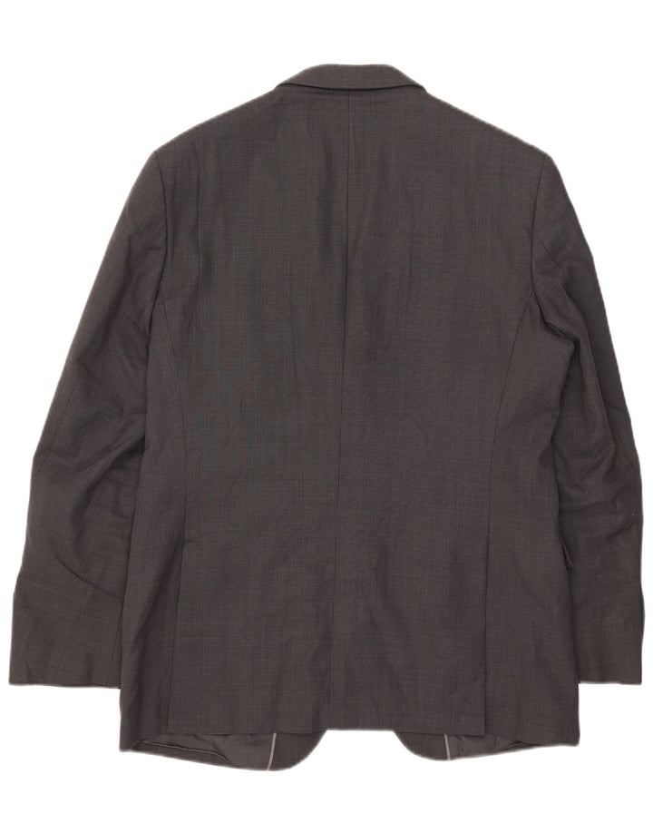 Marks & Spencer Herren-Blazer mit 2 Knöpfen, UK 42, große graue Wolle