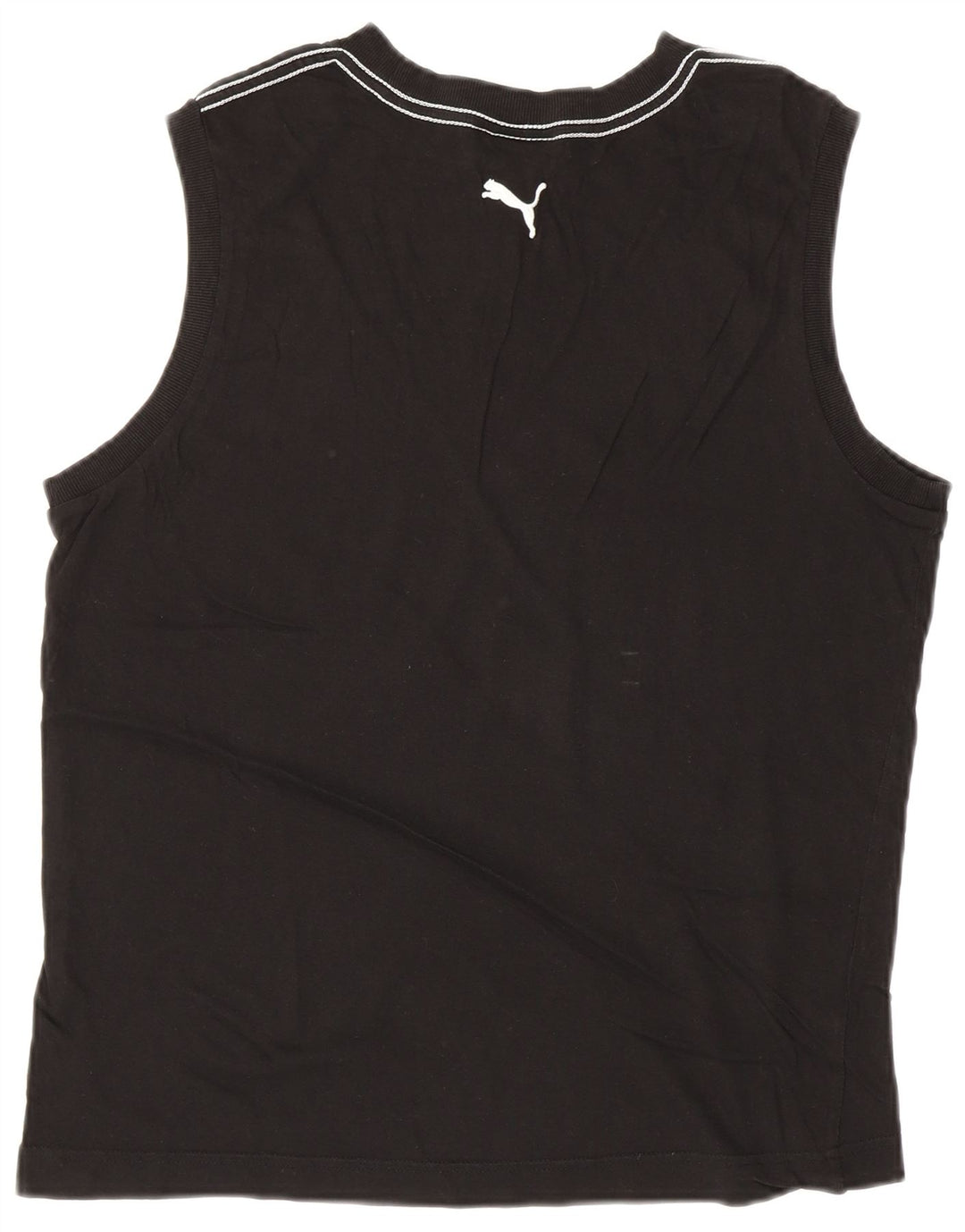 PUMA Herren Graphic Vest Top Large Schwarz Baumwolle