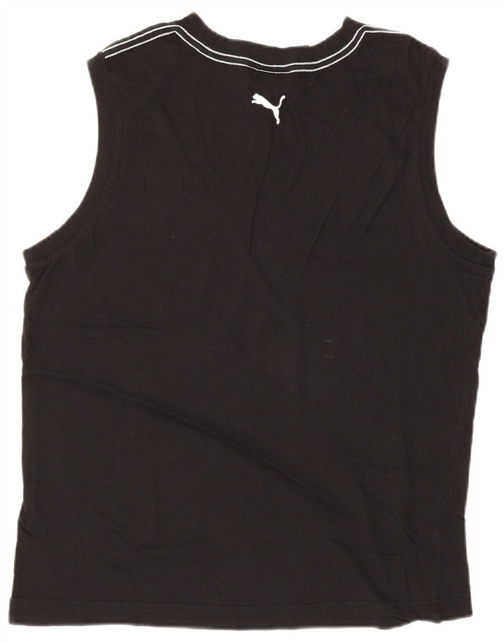 PUMA Herren Graphic Vest Top Large Schwarz Baumwolle