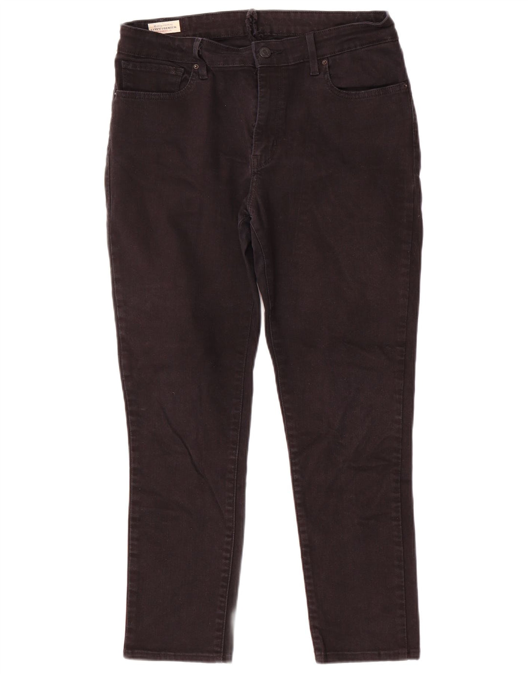 Levi's Damen Slim Jeans W32 L26 Schwarze Baumwolle