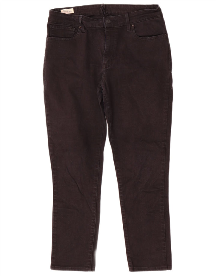 Levi's Damen Slim Jeans W32 L26 Schwarze Baumwolle