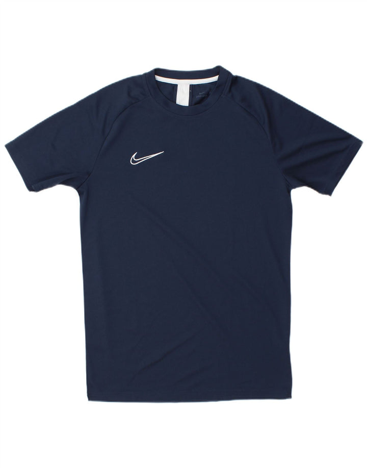 Nike Herren Dri Fit T-Shirt Top Mittel Marineblau