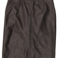 CONBIPEL Damen Niama Lederrock IT 42 Medium W32 Schwarzes Leder