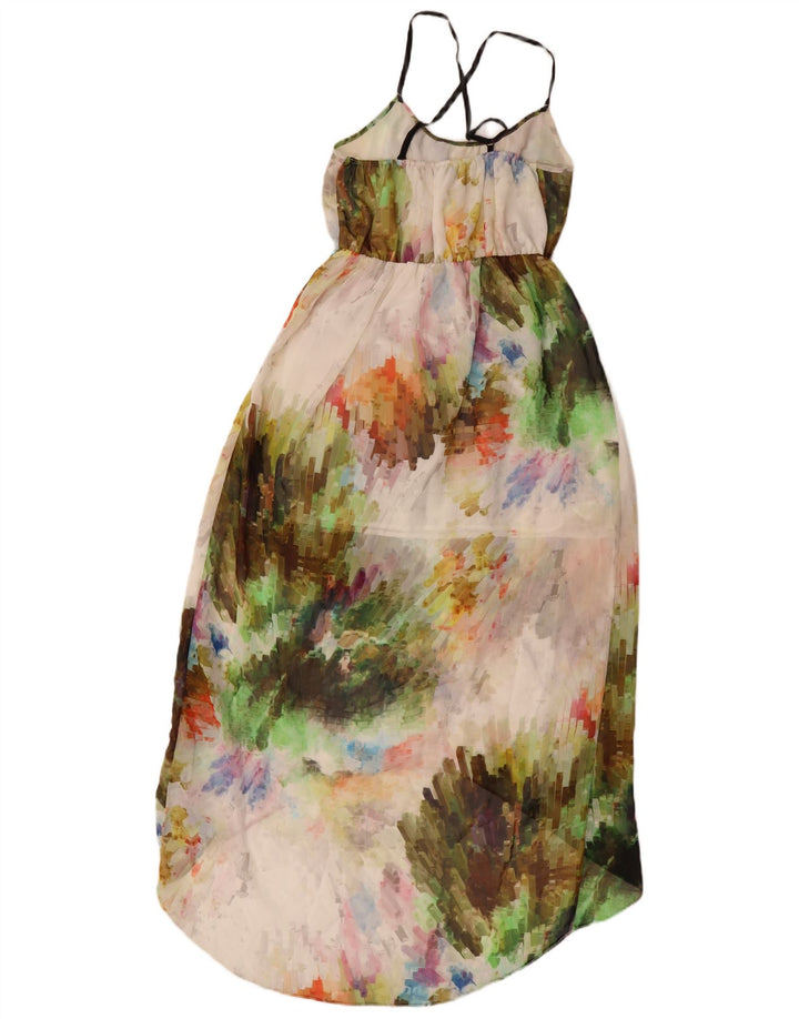 Topshop Damen Neckholder-Kleid UK 8 Small Mehrfarbiges Batik-Polyester