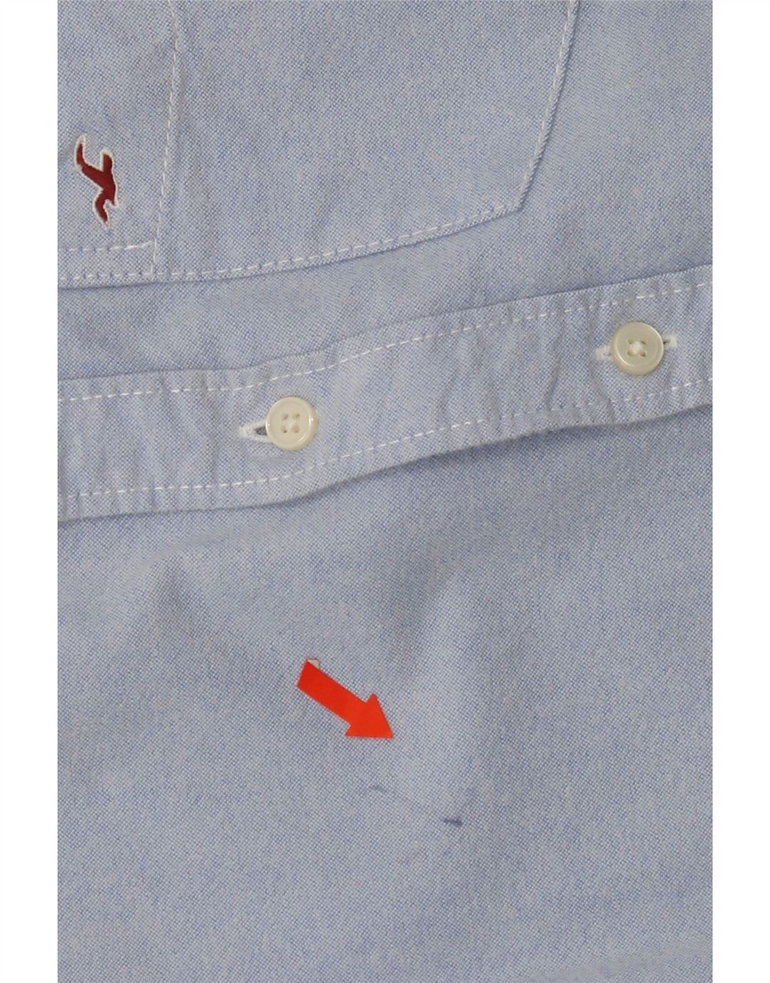 HOLLISTER Mens Shirt Medium Blue Cotton Vintage Hollister and Second-Hand Hollister from Messina Hembry 