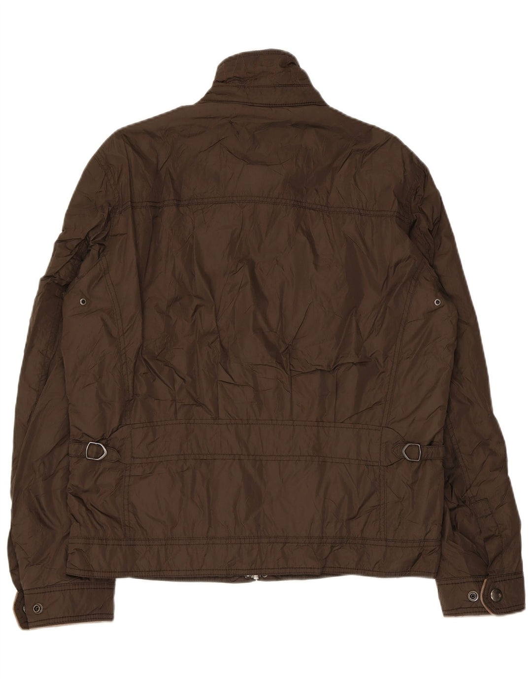 MASSIMO DUTTI Herren-Utility-Jacke UK 40 Large Khaki Nylon