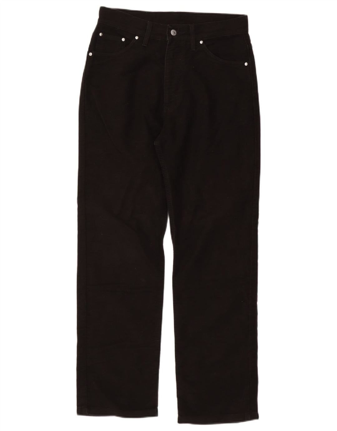 Carrera Herren Straight Jeans IT 46 Small W31 L29 Schwarze Baumwolle