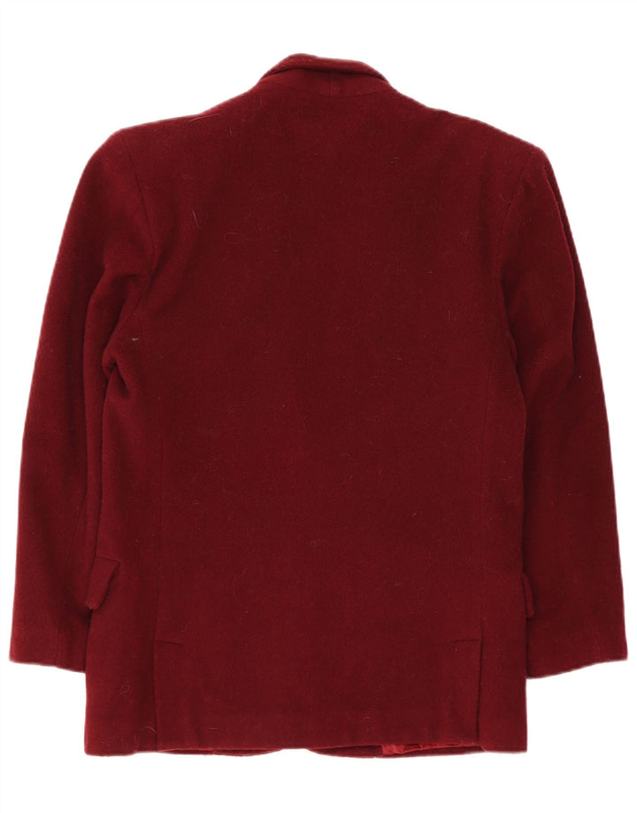 Duca Visconti Di Modrone Damen Blazer Jacke UK 14 Medium Burgund