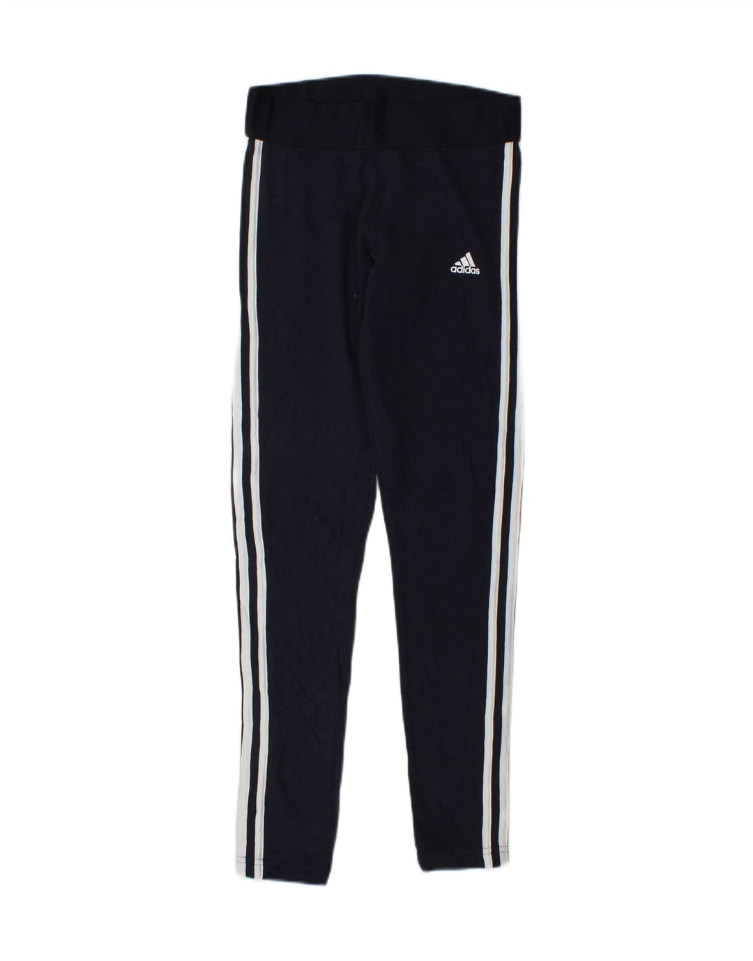 ADIDAS Womens Leggings UK 8 Small  Navy Blue Cotton Vintage Adidas and Second-Hand Adidas from Messina Hembry 