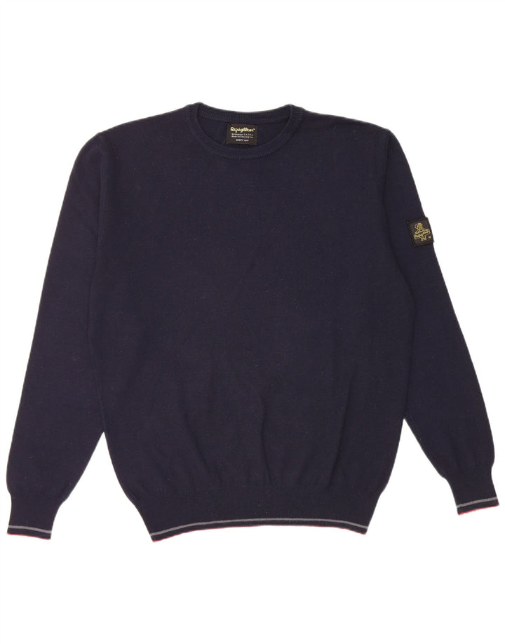 Refrigiwear Herren-Pullover mit Rundhalsausschnitt, reguläre Passform, Größe S, Marineblau