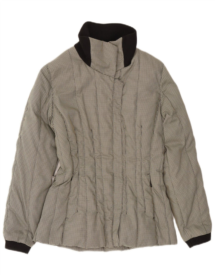 Carhartt Damen Wattierte Jacke IT 42 Mittelgraues Hahnentritt-Polyamid