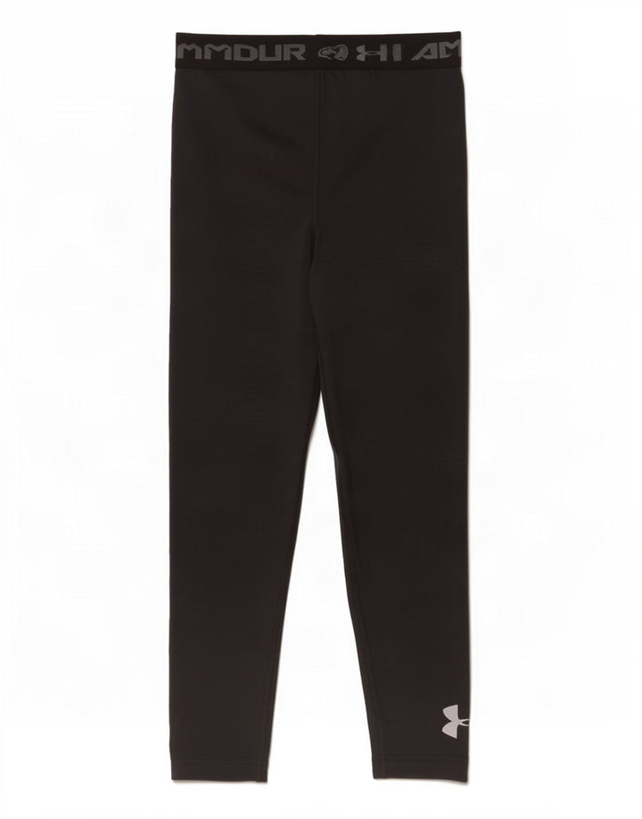 Under Armour Jungen-Leggings mit Grafik, 11–12 Jahre, groß, schwarzes Polyester