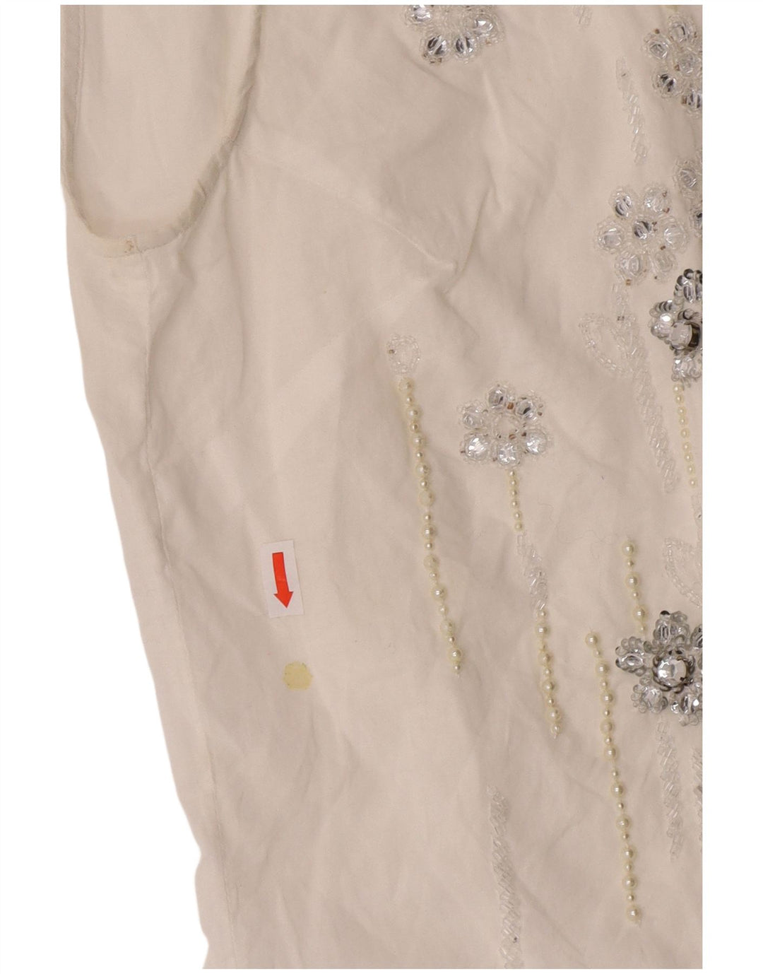 Dolce & Gabbana Damen ärmelloses Blusenoberteil IT 44 Mittelweiß Designer