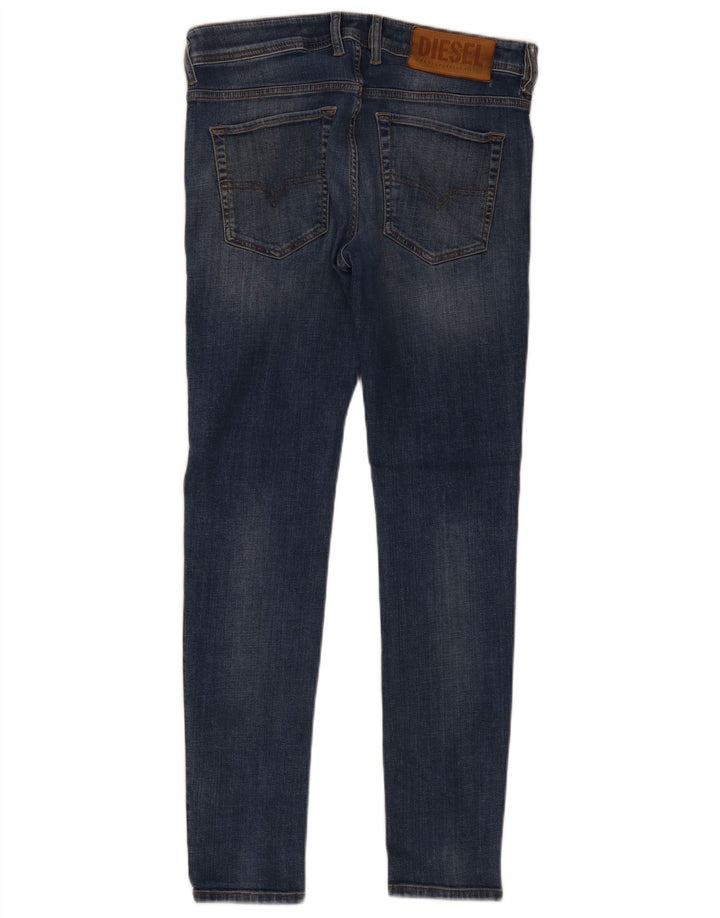 Diesel Herren Skinny Jeans W33 L30 Blaue Baumwolle