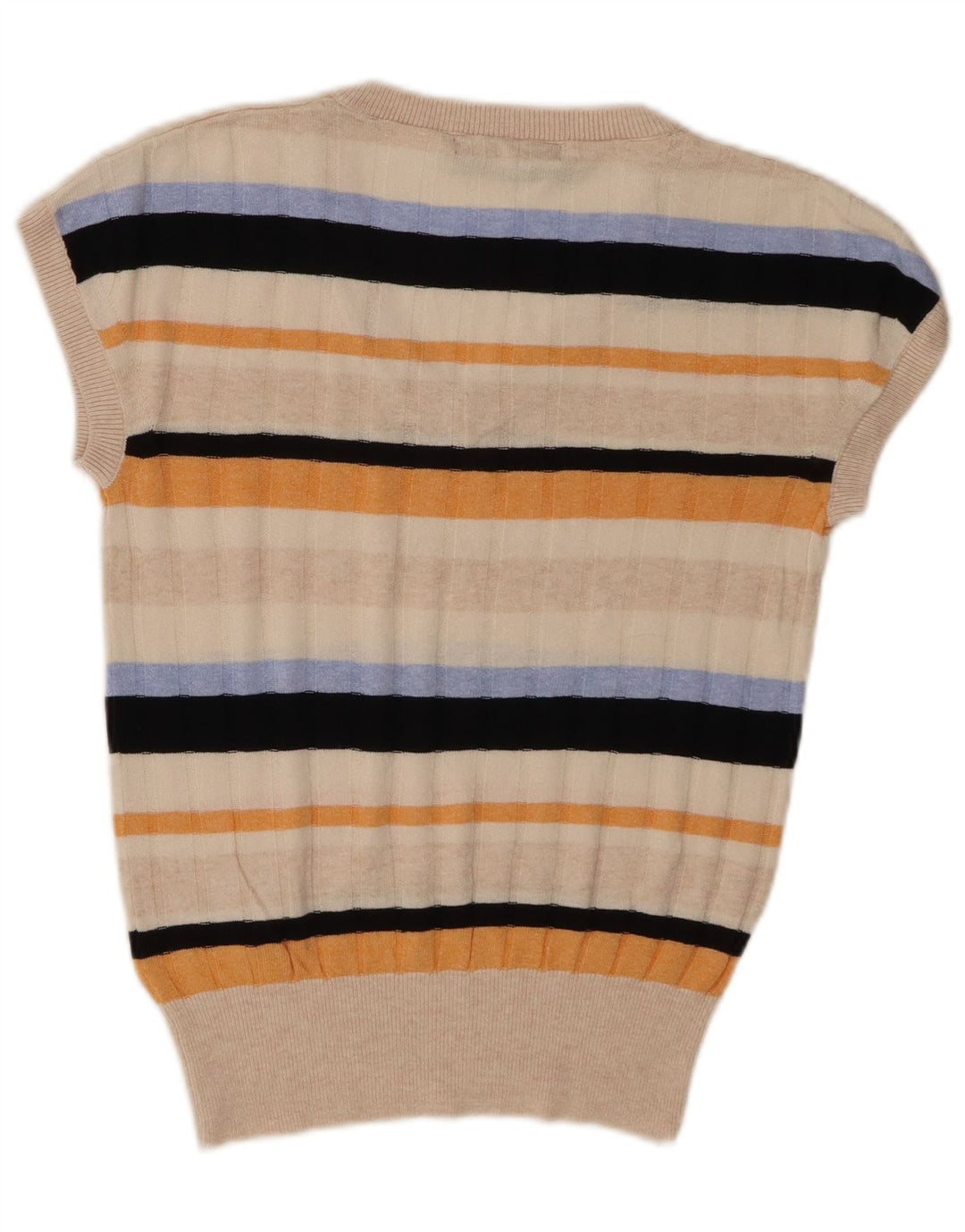 Marks & Spencer Damen Weste Tank Top UK 10 Small Mehrfarbig gestreift