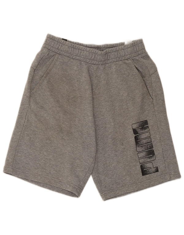 Puma Herren Graphic Sport Shorts Small Grau gefleckte Baumwolle