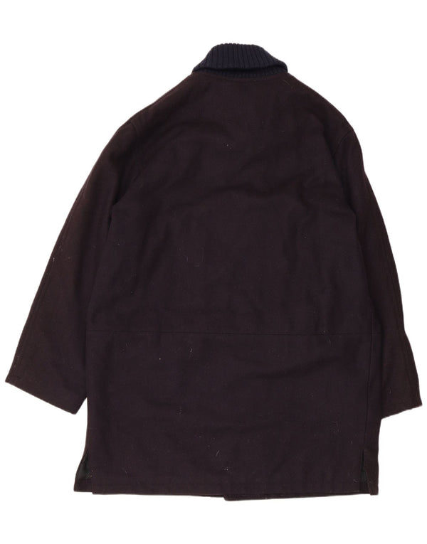 PAUL & SHARK Herren Yachting Mantel UK 40 Große schwarze Wolle