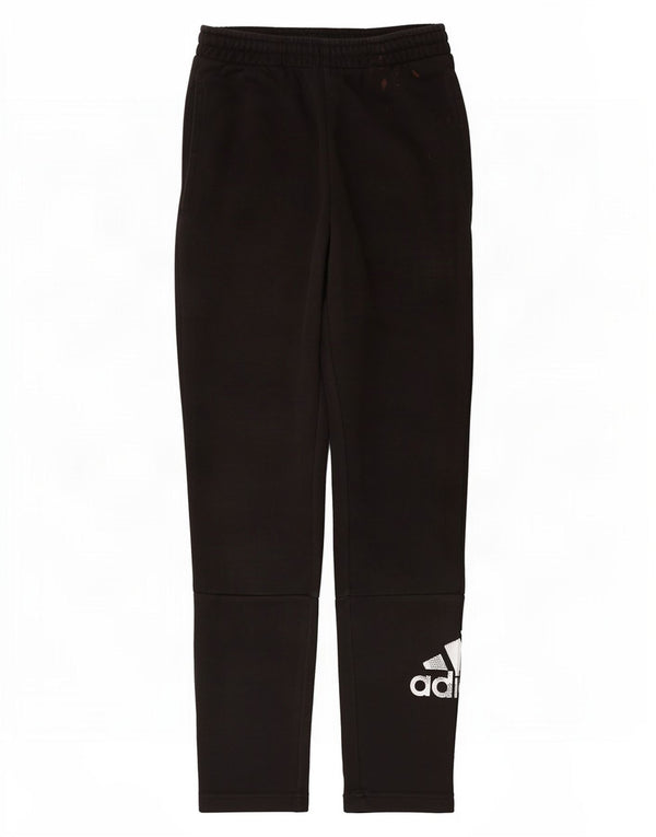 Adidas Damen Graphic Trainingshose UK 8 Small Schwarz Baumwolle