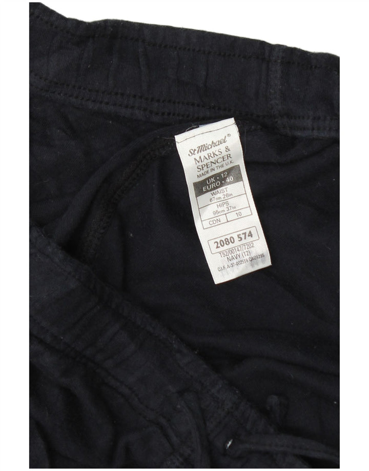 Marks & Spencer Damen Sportshorts UK 12 Medium Marineblau Baumwolle