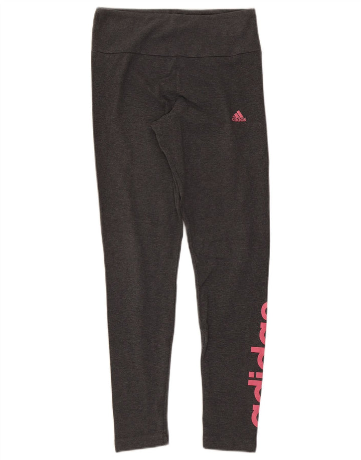 ADIDAS Damen Graphic Leggings UK 12/14 Mittelgrau