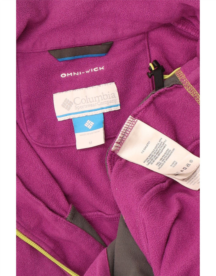 COLUMBIA Damen Omni-Wick Fleecejacke UK 12 Medium Lila Polyester