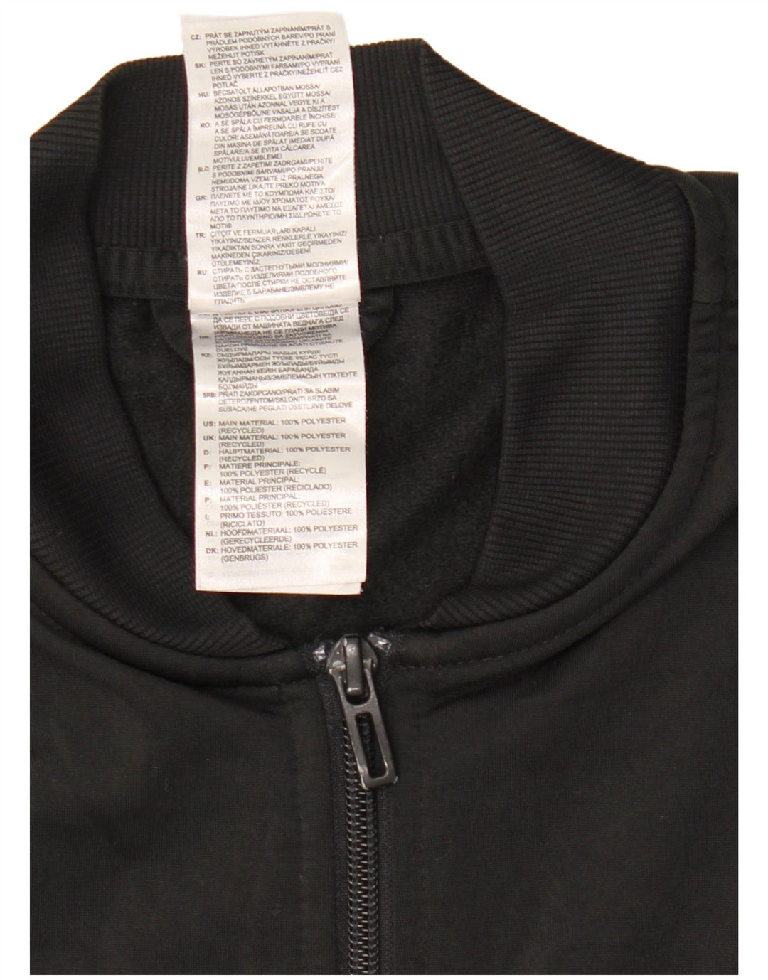 Adidas Damen Trainingsanzug Top Jacke UK 12/14 Medium Schwarz Polyester