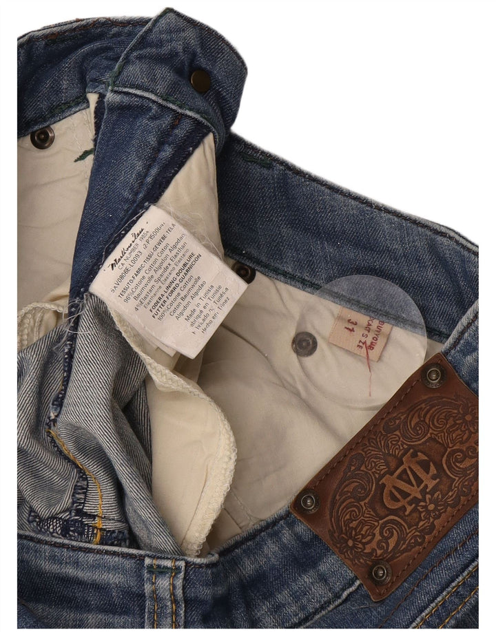 Marlboro Classics Damen Straight Jeans W31 L29 Blaue Baumwolle