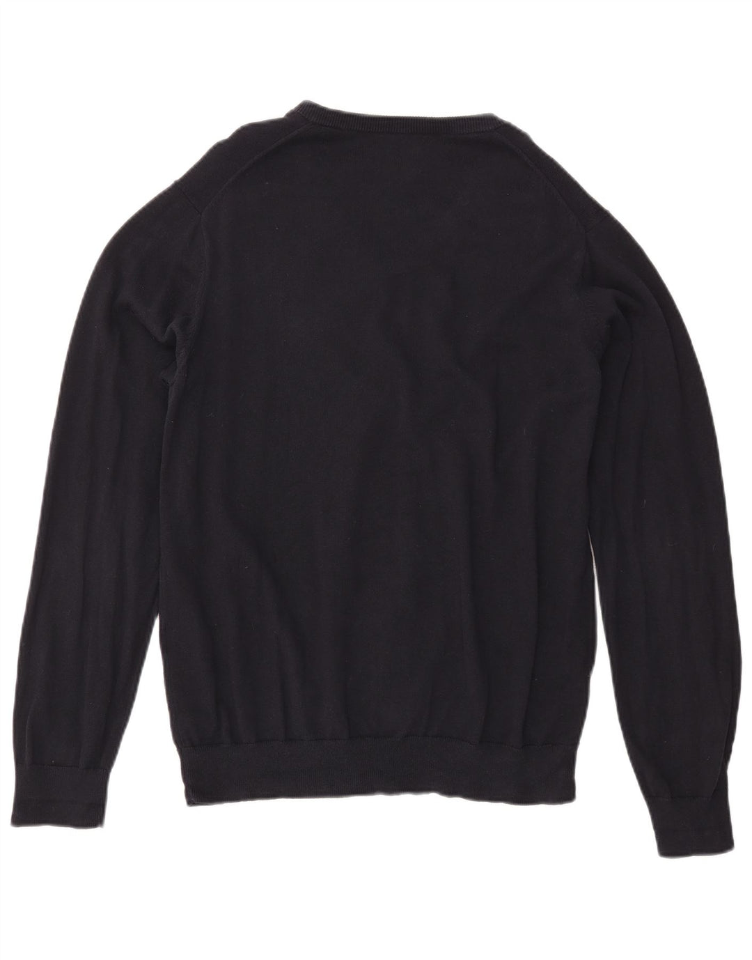 Gant Herren-Pullover mit V-Ausschnitt, groß, marineblaue Baumwolle