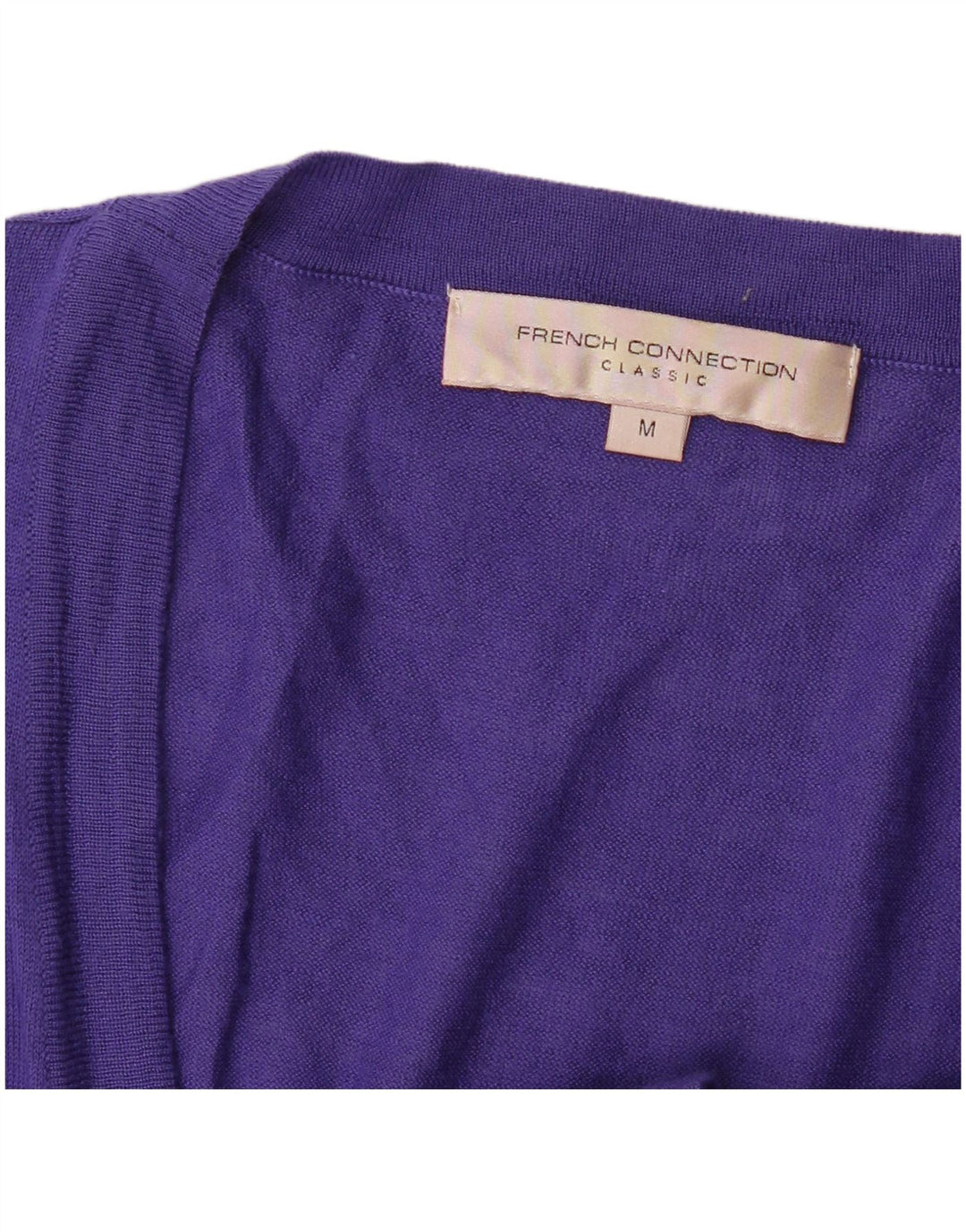 French Connection Damen-Longline-Cardigan-Pullover UK 12 Mittelviolett