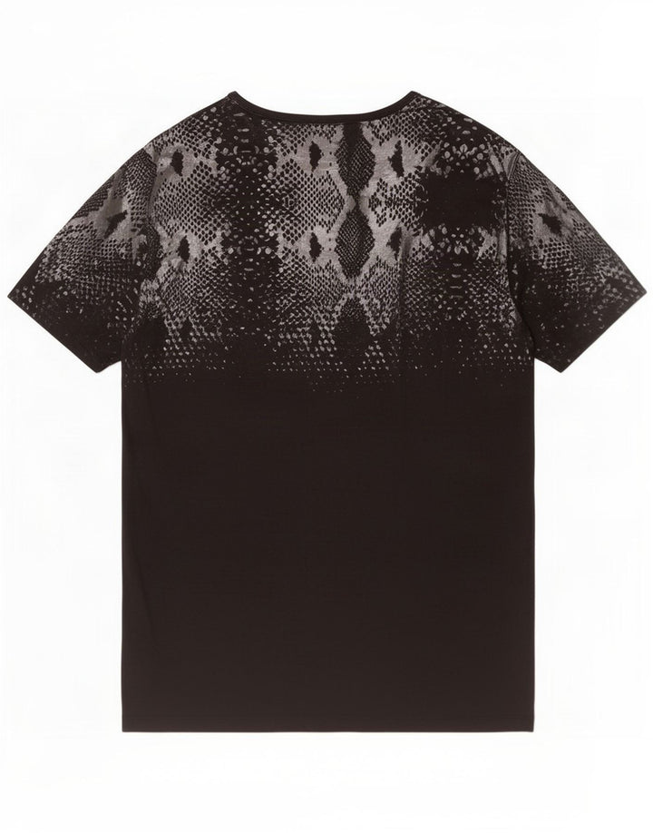 Puma Herren T-Shirt Top Medium Schwarz Animal Print