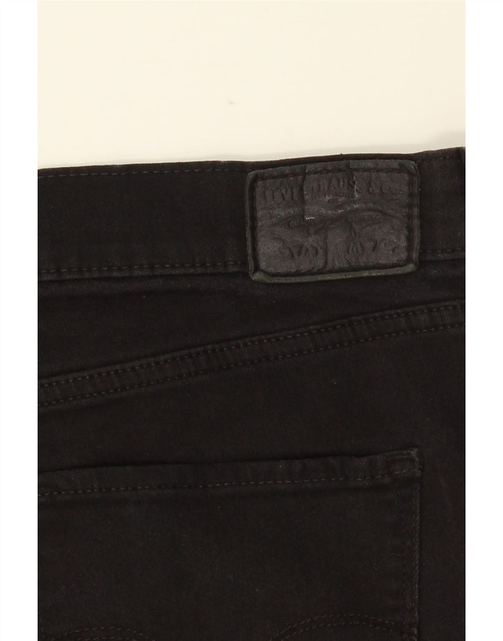 LEVI'S Damen 314 Shaping Straight Jeans W33 L30 Schwarz