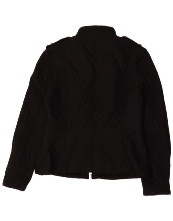Barbour Damen Militär-Steppjacke UK 16 Large Schwarz