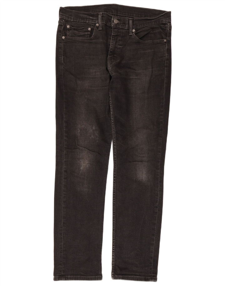Levi's Herren 511 Slim Jeans W34 L32 Schwarze Baumwolle