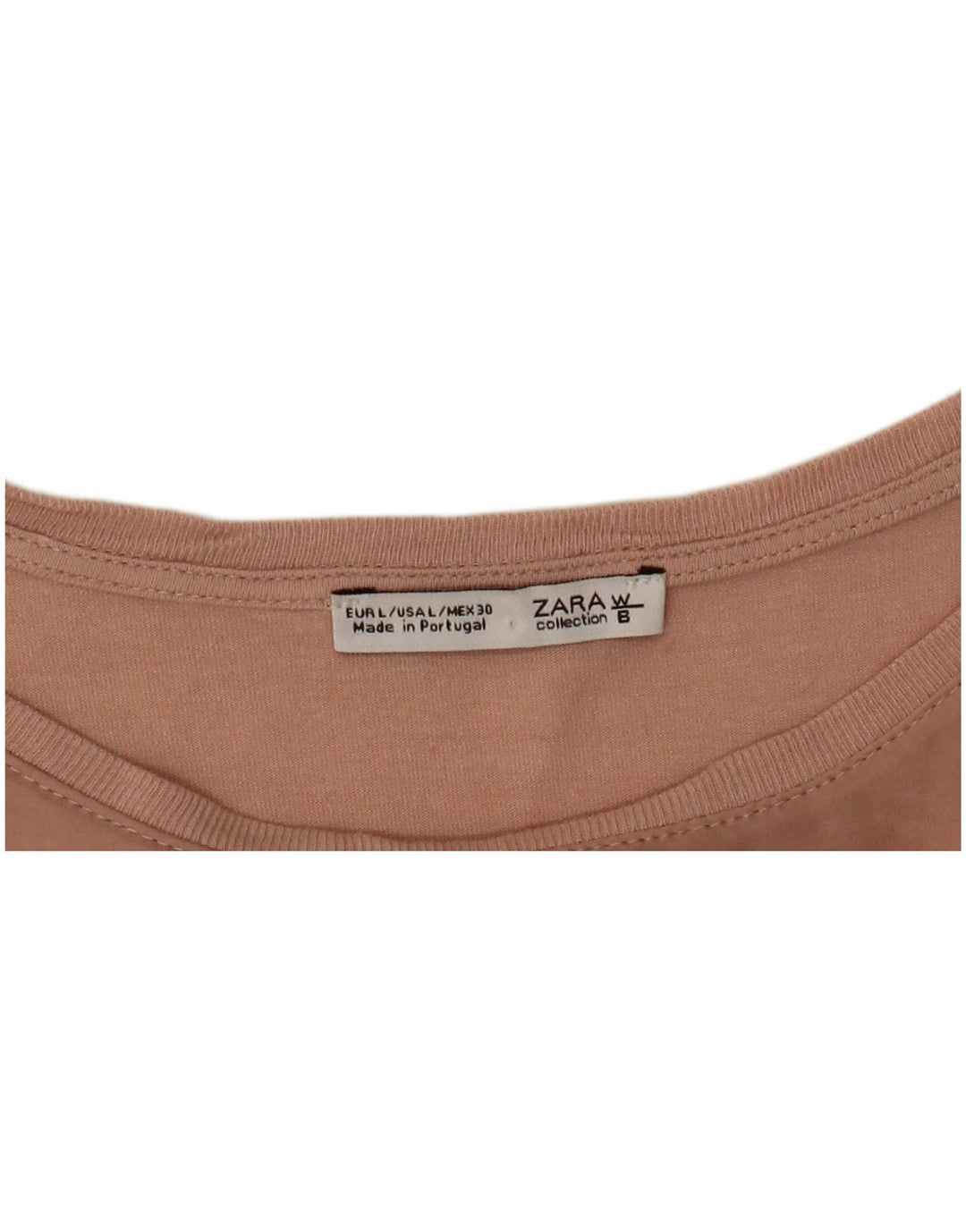 Zara Damen-Blusenoberteil mit 3/4-Ärmeln, Gr. 16, Rosa
